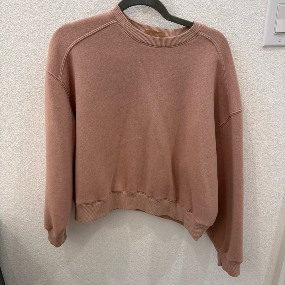 Nuuds classic crewneck sweatshirt size XS sand